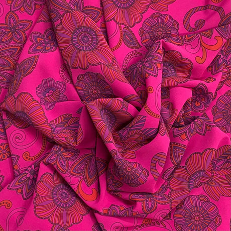 Pound A Metre 3 Metres Luxury Printed Chiffon- 55" Wide - (Design)