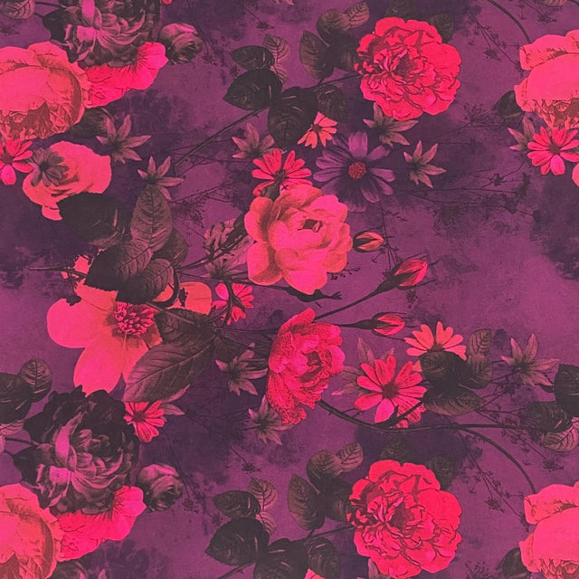 Pound A Metre 3 Metres Luxury Printed Chiffon- 55" Wide - (Eden)
