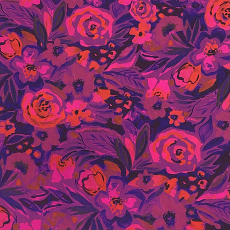 Pound A Metre 3 Metres Luxury Printed Chiffon- 55" Wide - (Midnight)