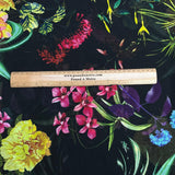 Pound A Metre 3 Metres Luxury Printed Chiffon- 55" Wide- (Night Garden)