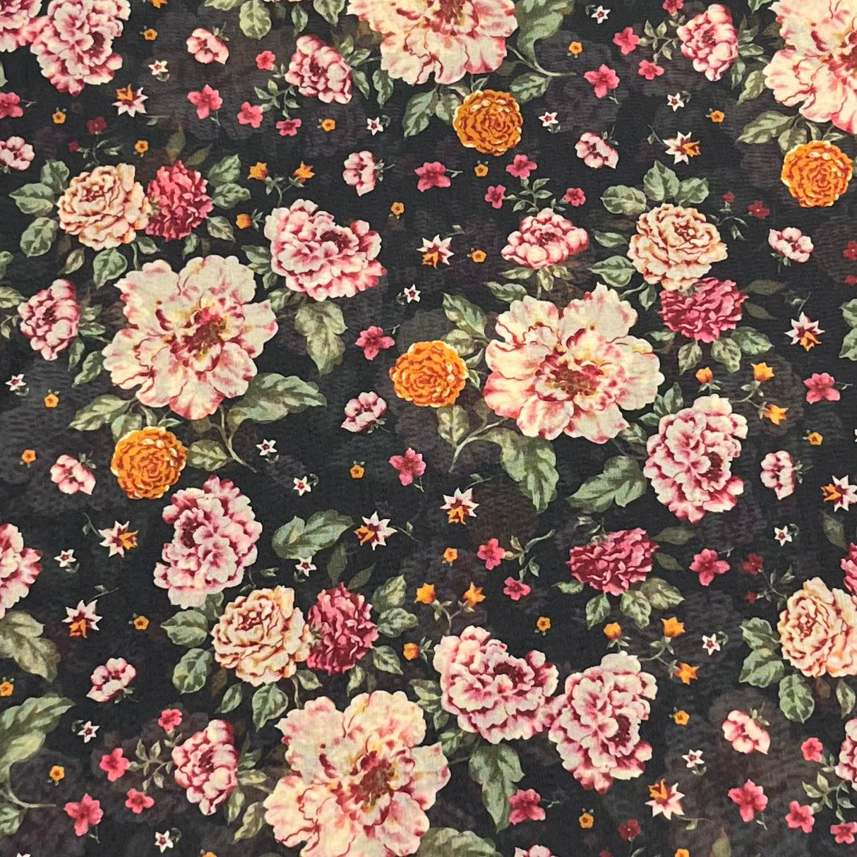 Pound A Metre 3 Metres Luxury Printed Chiffon- 55" Wide- (Night)