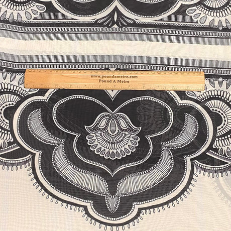 Pound A Metre 3 Metres Luxury Printed Chiffon- 55" Wide - (Paisley)