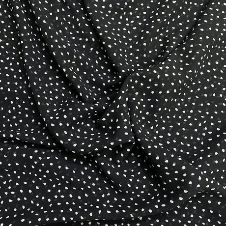 Pound A Metre 3 Metres Luxury Printed Chiffon- 55" Wide- (Polka)