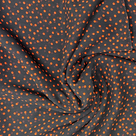Pound A Metre 3 Metres Luxury Printed Chiffon- 55" Wide- (Polka)