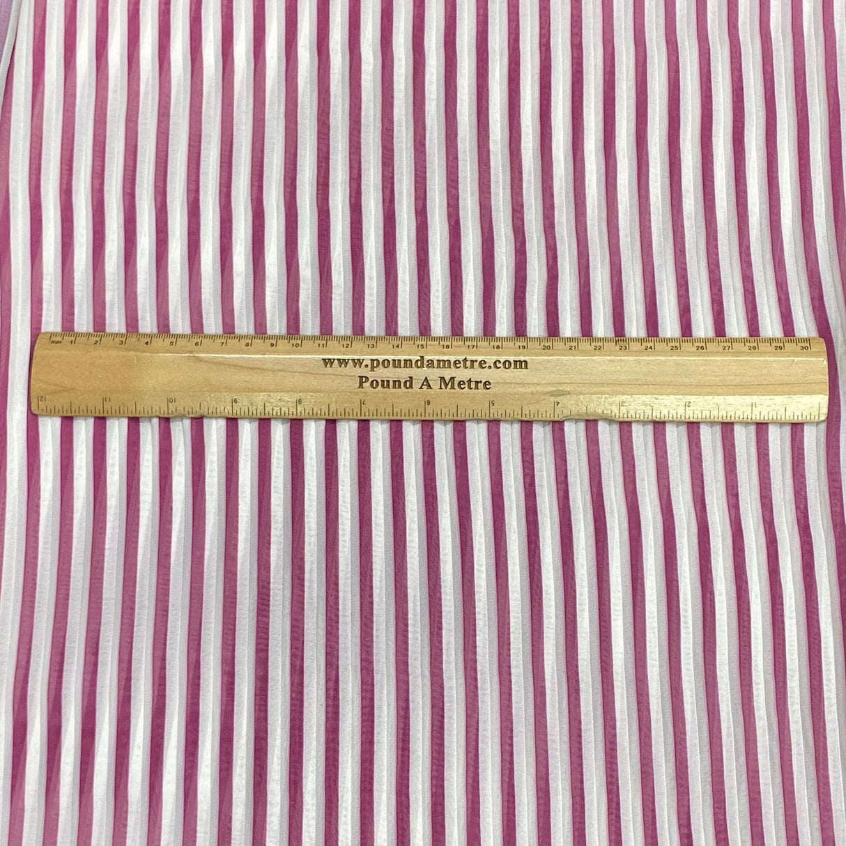 Pound A Metre 3 Metres Luxury Printed Chiffon- 55" Wide- (Purple & White)