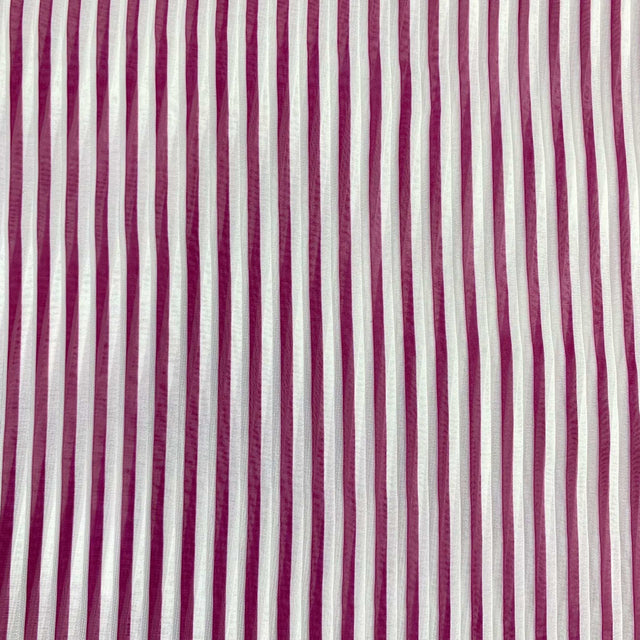 Pound A Metre 3 Metres Luxury Printed Chiffon- 55" Wide- (Purple & White)