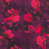 Pound A Metre 3 Metres Luxury Printed Chiffon- 55" Wide - (Wine)