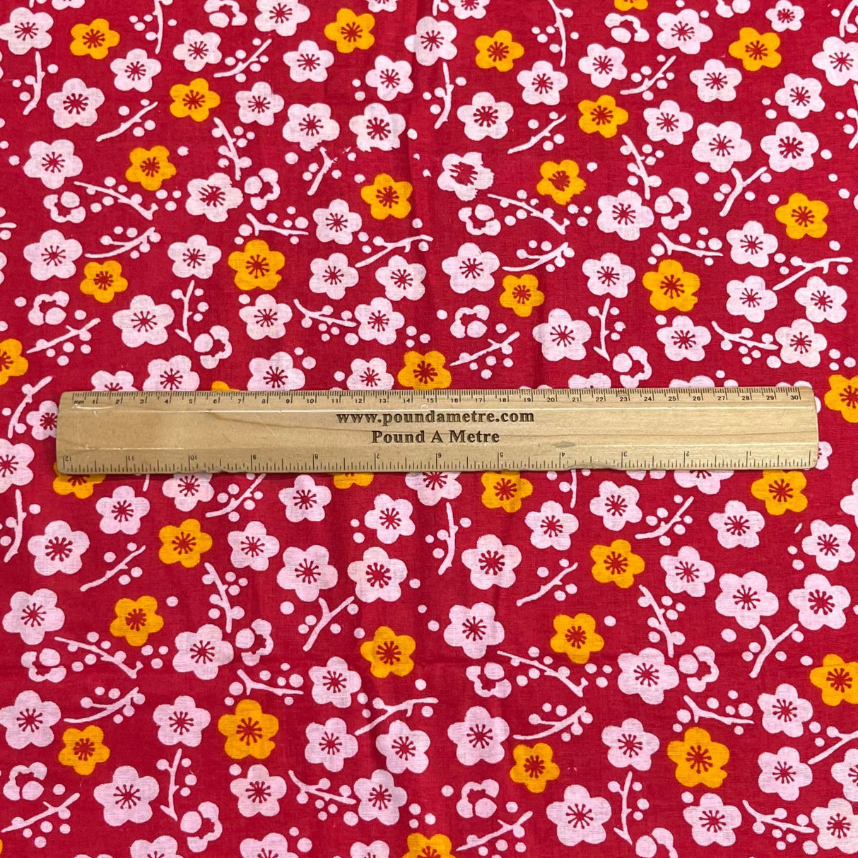 Pound A Metre 3 Metres Luxury Printed Cotton – 36" Wide- (Apple)