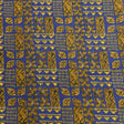 Pound A Metre 3 Metres Luxury Printed Cotton – 36" Wide- (Blue & Gold)