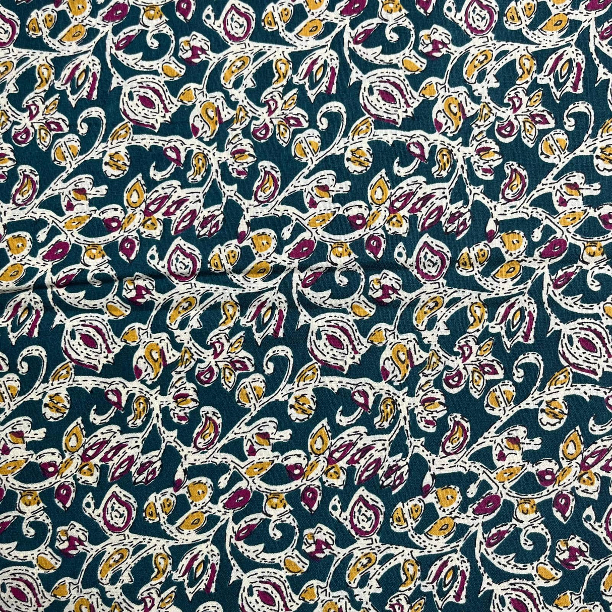 Pound A Metre 3 Metres Luxury Printed Cotton – 36" Wide- (Bottle Green)