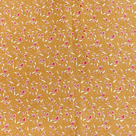 Pound A Metre 3 Metres Luxury Printed Cotton – 36" Wide- (Brown & Red)