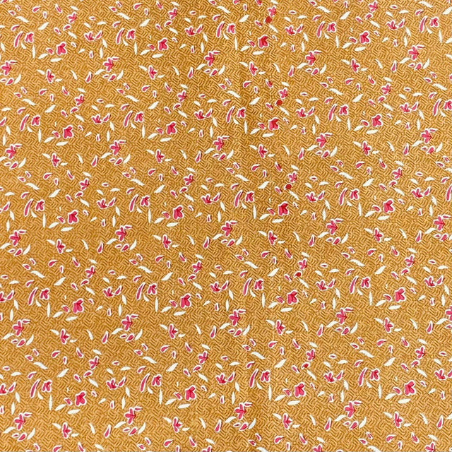 Pound A Metre 3 Metres Luxury Printed Cotton – 36" Wide- (Brown & Red)