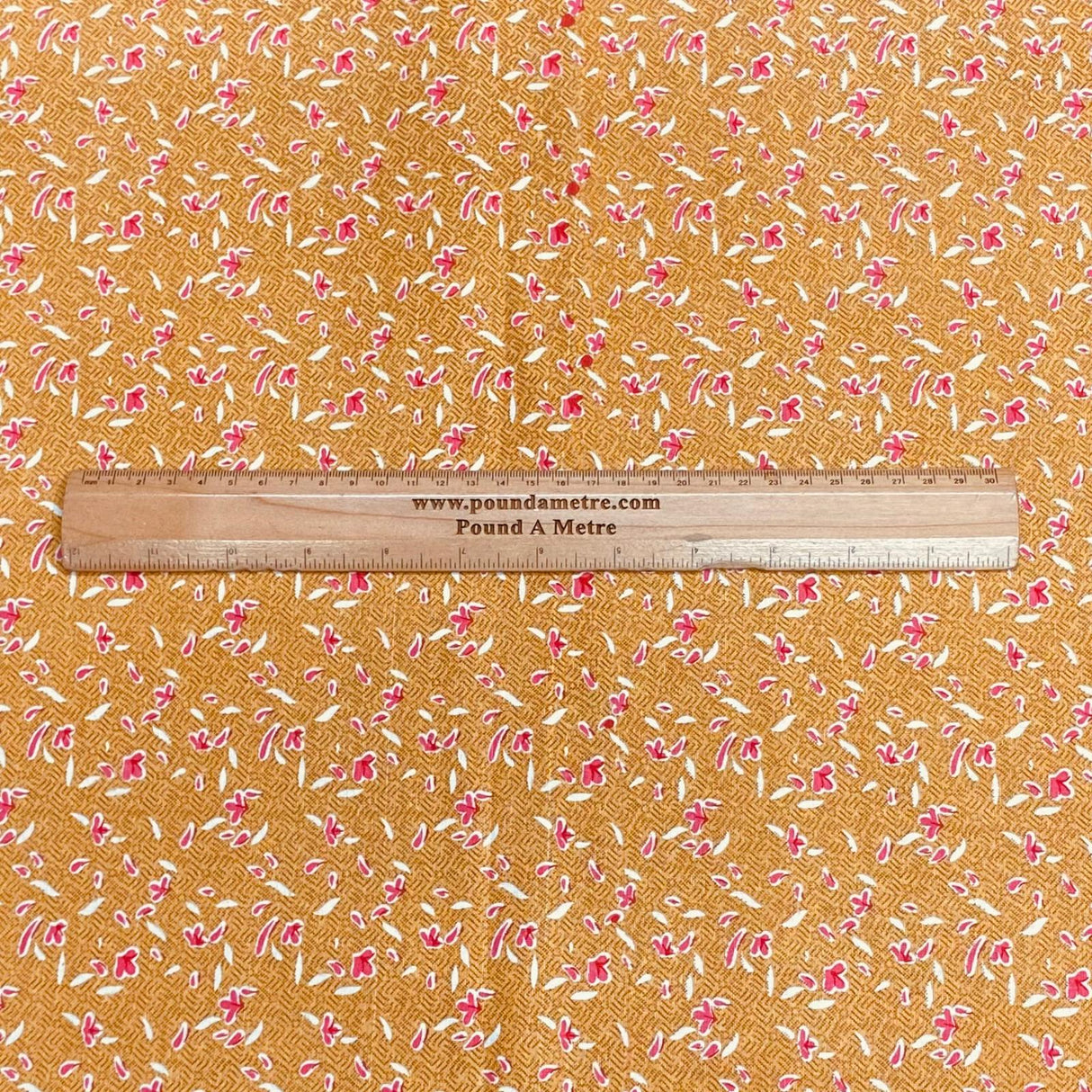 Pound A Metre 3 Metres Luxury Printed Cotton – 36" Wide- (Brown & Red)