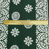Pound A Metre 3 Metres Luxury Printed Cotton – 36" Wide- (Dark Green)