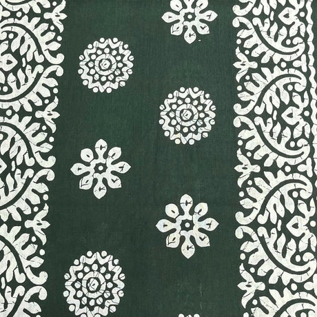 Pound A Metre 3 Metres Luxury Printed Cotton – 36" Wide- (Dark Green)