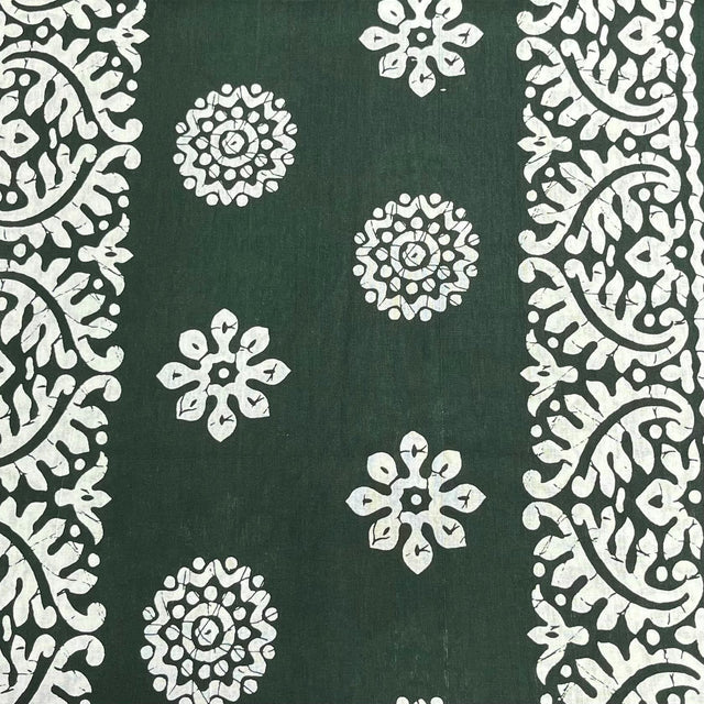 Pound A Metre 3 Metres Luxury Printed Cotton – 36" Wide- (Dark Green)