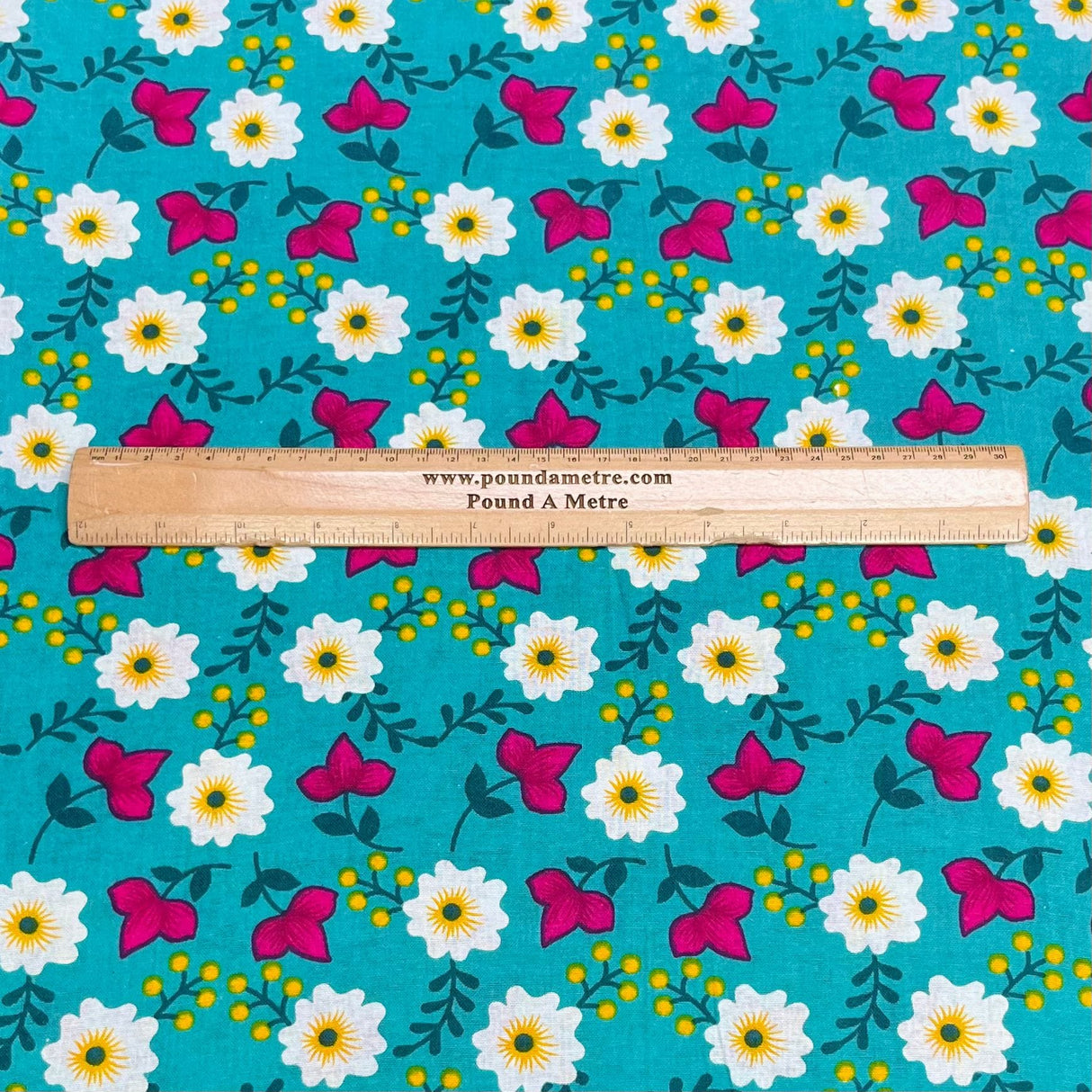 Pound A Metre 3 Metres Luxury Printed Cotton – 36" Wide- (Flower Pot)