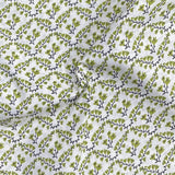 Pound A Metre 3 Metres Luxury Printed Cotton – 36" Wide- (Green & White)