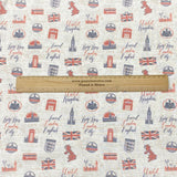 Pound A Metre 3 Metres Luxury Printed Cotton – 36" Wide- (London) (EOL)