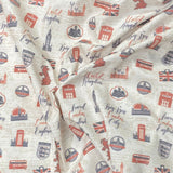 Pound A Metre 3 Metres Luxury Printed Cotton – 36" Wide- (London) (EOL)