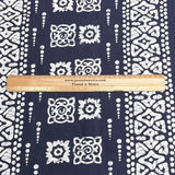 Pound A Metre 3 Metres Luxury Printed Cotton – 36" Wide- (Navy)