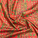Pound A Metre 3 Metres Luxury Printed Cotton – 36" Wide- (Orange & Gold)