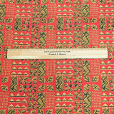 Pound A Metre 3 Metres Luxury Printed Cotton – 36" Wide- (Orange & Gold)