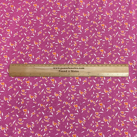 Pound A Metre 3 Metres Luxury Printed Cotton – 36" Wide- (Pink) (EOL)