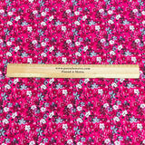 Pound A Metre 3 Metres Luxury Printed Cotton – 36" Wide- (Pink Flowers)