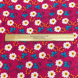 Pound A Metre 3 Metres Luxury Printed Cotton – 36" Wide- (Red Flower)