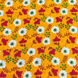 Pound A Metre 3 Metres Luxury Printed Cotton – 36" Wide- (Yellow Flower)