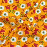 Pound A Metre 3 Metres Luxury Printed Cotton – 36" Wide- (Yellow Flower)