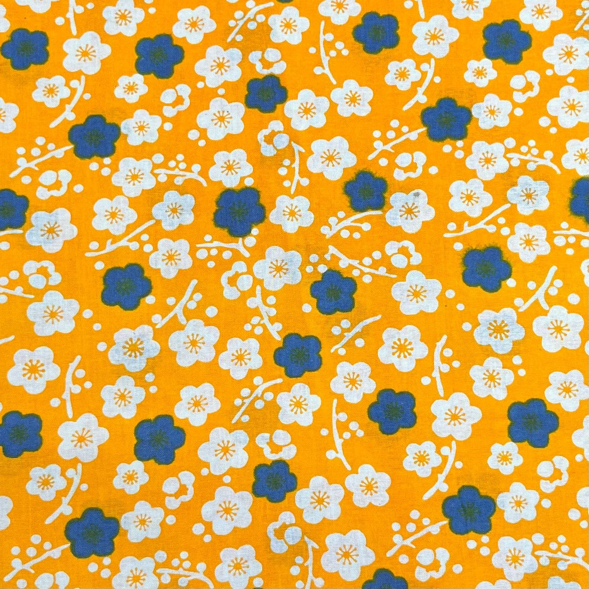 Pound A Metre 3 Metres Luxury Printed Cotton – 36" Wide- (Yellow Flower)