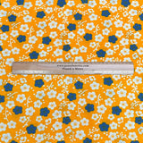 Pound A Metre 3 Metres Luxury Printed Cotton – 36" Wide- (Yellow Flower)