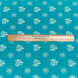 Pound A Metre 3 Metres Luxury Printed Cotton – 42" Wide- (Aqua)
