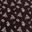 Pound A Metre 3 Metres Luxury Printed Cotton – 42" Wide- (Brown)