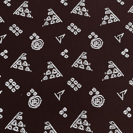 Pound A Metre 3 Metres Luxury Printed Cotton – 42" Wide- (Brown)