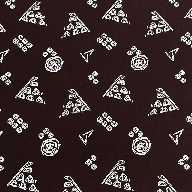 Pound A Metre 3 Metres Luxury Printed Cotton – 42" Wide- (Brown)