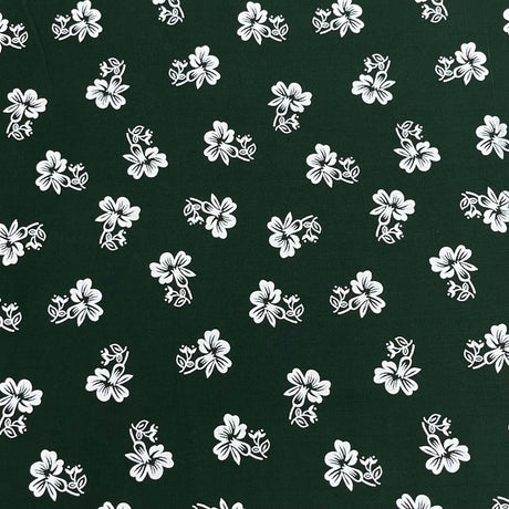 Pound A Metre 3 Metres Luxury Printed Cotton – 42" Wide- (Dark Green)