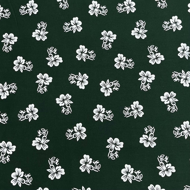 Pound A Metre 3 Metres Luxury Printed Cotton – 42" Wide- (Dark Green)