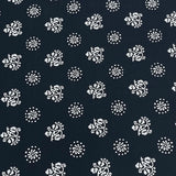 Pound A Metre 3 Metres Luxury Printed Cotton – 42" Wide- (Navy)