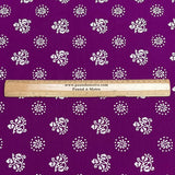 Pound A Metre 3 Metres Luxury Printed Cotton – 42" Wide- (Purple)