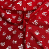 Pound A Metre 3 Metres Luxury Printed Cotton – 42" Wide- (Red)
