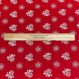 Pound A Metre 3 Metres Luxury Printed Cotton – 42" Wide- (Red)