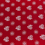 Pound A Metre 3 Metres Luxury Printed Cotton – 42" Wide- (Red)
