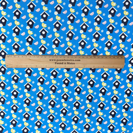 Pound A Metre 3 Metres Luxury Printed Cotton – 45" Wide- (Blue) (EOL)