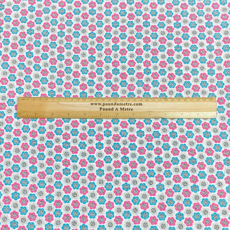 Pound A Metre 3 Metres Luxury Printed Cotton – 45" Wide- (Flower) (EOL)