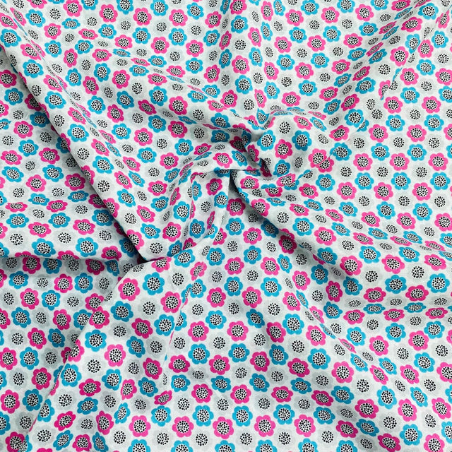 Pound A Metre 3 Metres Luxury Printed Cotton – 45" Wide- (Flower) (EOL)