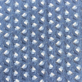 Pound A Metre 3 Metres Luxury Printed Polyester Cotton – 44" Wide- (Blue Leaf)