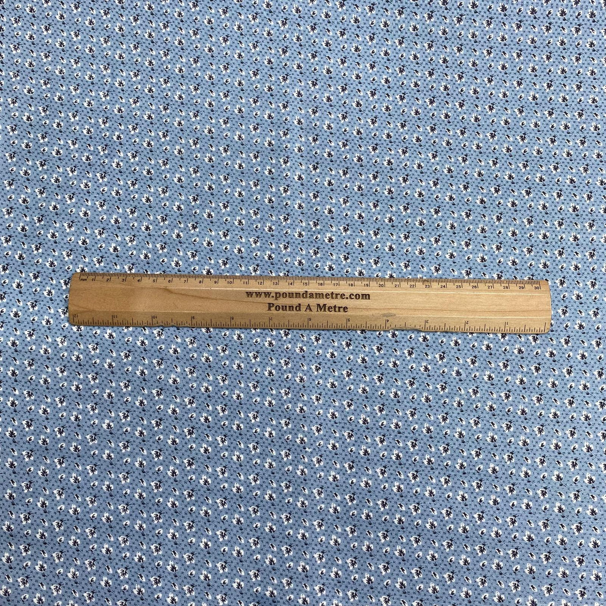 Pound A Metre 3 Metres Luxury Printed Polyester Cotton – 44" Wide- (Blue)